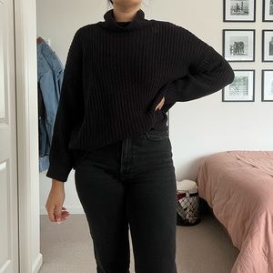 American Eagle Black Knit Sweater